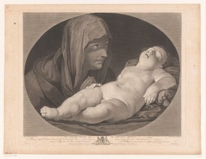 Marie auprès du Christ endormi