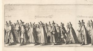 Le cortège funèbre (planche 3), 1615 - Simon Frisius