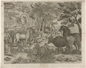Expulsion du Paradis - Simon Frisius