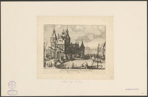 Vue sur la Première porte des Réguliers à Amsterdam - Simon Frisius
