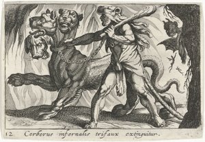 Hercule capture Cerbère - Simon Frisius