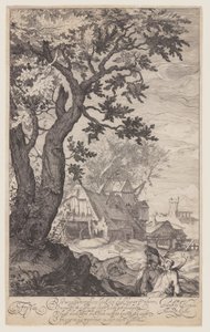 Paysage avec une ferme