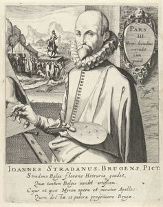 Portrait de Jan van der Straet - Simon Frisius