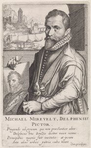 Portrait de Michiel Jansz. van Mierevelt - Simon Frisius