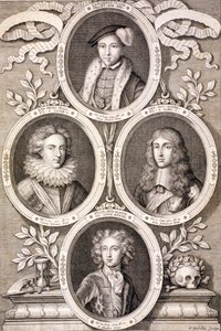 Edward VI, Henry et William, ducs de Gloucester, et Henry, prince de Galles, vers 1700