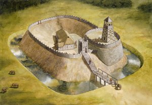 Château de Helmsley, North Yorkshire, 12ème siècle, vers 1990-2010 - Simon Hayfield