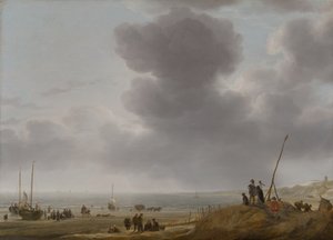 Vue de la plage - Simon Jacobsz. Vlieger