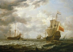 Le Brederode au large de Hellevoetsluis, milieu du 17ème siècle