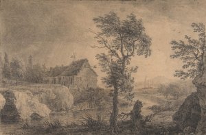 Le méandre de la rivière, 1767 - Simon Mathurin Lantara