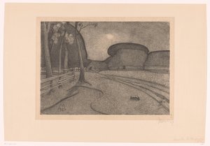 Paysage avec ferme