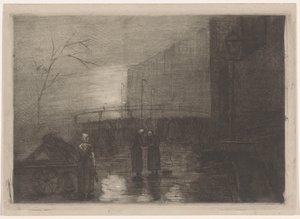 Vue de la ville par temps brumeux