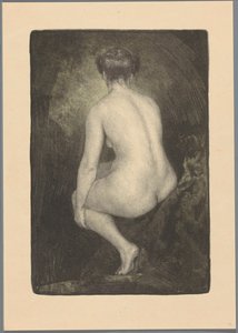 Femme nue assise