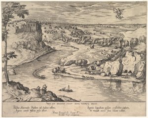 Paysage fluvial avec Mercure enlevant Psyché, vers 1595