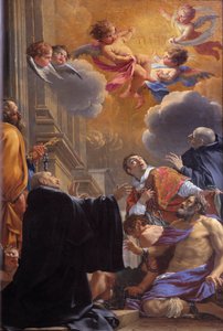 Saint Merry (ou Saint Mederic), Évêque de Paris (7ème siècle) délivrant les prisonniers - Simon Vouet