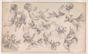 Étude pour une décoration représentant des putti