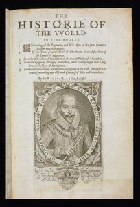 Portrait de Sir Walter Raleigh (1554-1618) page de titre de 