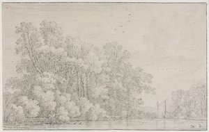 Paysage fluvial, c. 1650 - Simon de Vlieger