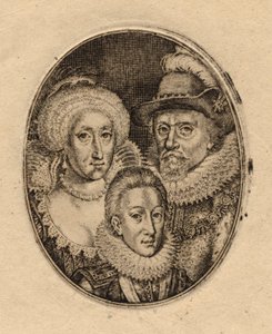 Anne de Danemark ; le roi Charles Ier, prince de Galles ; le roi Jacques Ier d