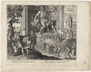 La statue de Jupiter à Olympie (Les sept merveilles du monde)