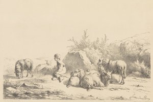 Berger et moutons