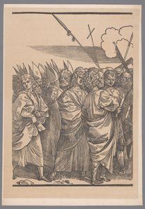 Reproduction de la troisième partie de la série de gravures Le Triomphe du Christ d