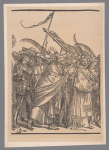 Reproduction de la deuxième partie de la série de gravures Le Triomphe du Christ d
