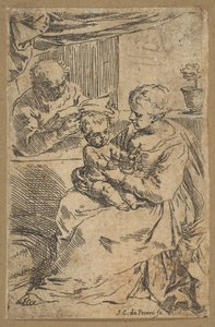 Sainte Famille avec un rosaire