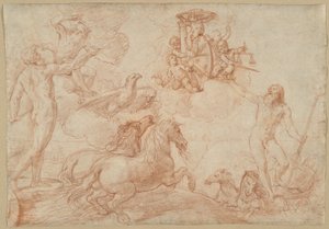 Jupiter, Neptune et Pluton rendant hommage aux armoiries du cardinal Borghese