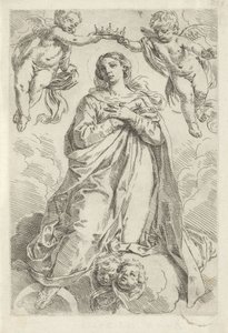 Couronnement de Marie sur un croissant de lune - Simone Cantarini