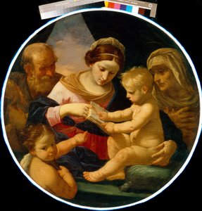 La Sainte famille avec Saint Jean Baptiste et Sainte Elisabeth