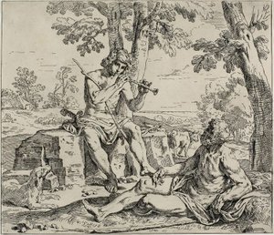 Mercure et Argus - Simone Cantarini