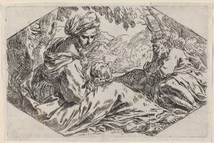 Le Repos pendant la fuite en Égypte - Simone Cantarini
