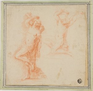 Deux esquisses de Saint Sébastien