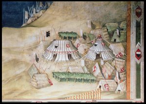 Commémoration de Guidoriccio da Fogliano au siège de Montemassi (détail) - Simone Martini