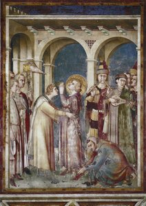 Fresque de la vie de Saint Martin (détail) - Simone Martini