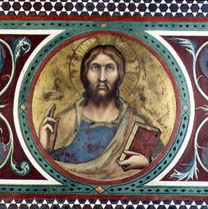 Maesta : Christ bénissant (détail)