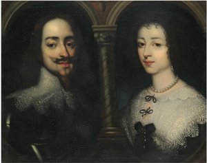 Double portrait du roi Charles Ier et de la reine Henriette Marie - Sir Anthony van, Dyck