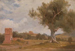 Vue de Girgenti en Sicile avec le temple de Concorde et Junon