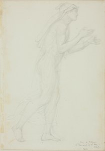 Étude pour Pèlerin dans Romaunt of the Rose - Sir Edward Burne Jones