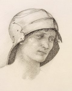 Femme au chapeau (détail) - Sir Edward Burne Jones