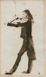 Portrait de Niccolò Paganini 1782-1840, 1831 - Edwin Landseer