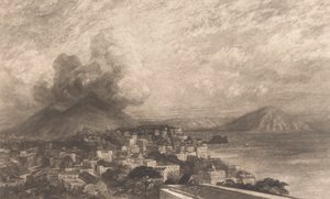 Vésuve depuis la baie de Naples - Sir Frank Short