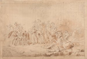 Bandits du Kurdistan aidant les Géorgiens à surprendre et enlever des femmes circassiennes - Sir George Hayter