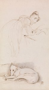 Études de femme et de lévrier - Sir George Hayter