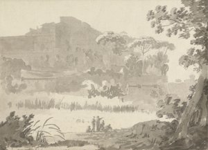Vatican depuis la route de Ponte Mola - Sir George Howland Beaumont seventh Baronet