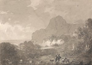 Vue sur la côte italienne - Sir George Howland Beaumont seventh Baronet