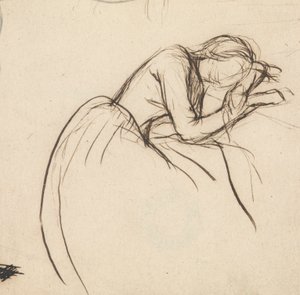 Une femme courbée de chagrin - Sir John Everett Millais