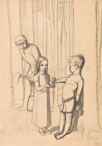 Étude pour La fille du bûcheron