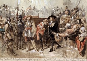 Charles Ier quittant Westminster Hall après son procès, 1870