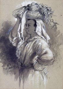 Fille avec des fruits, 1849
